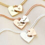 Personalised Double Wide Heart Charm Bracelet, thumbnail 1 of 7