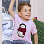 Personalised Kids Penguin T Shirt, thumbnail 3 of 8