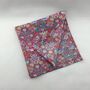 Liberty Design Pocket Square In Green Strawberry Thief, thumbnail 3 of 8