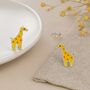 Sterling Silver Giraffe Stud Earrings, thumbnail 2 of 5
