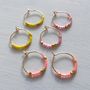 Petite Fair Trade And Neon Delica Hoops, thumbnail 2 of 10