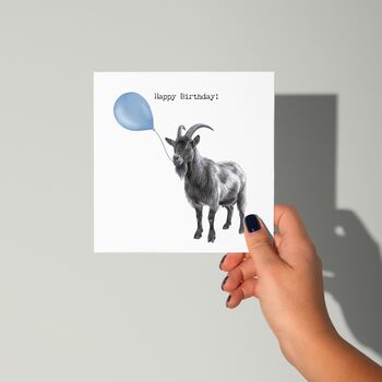 Birthday Goat Greeting Card, 2 of 6