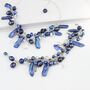 Unusual Pearl Necklace And Bracelet Set On Sterling Silver, thumbnail 4 of 12