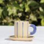 Ny Ave Ceramic Espresso Cup And Saucer, thumbnail 1 of 4
