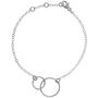Sterling Silver Interlocking Circles Bracelet, thumbnail 1 of 4