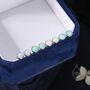 Sterling Silver 6mm White Opal Stud Earrings, thumbnail 5 of 11