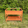 Wooden Raised Herb Planter With Two Liners, thumbnail 5 of 9