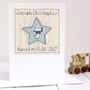 Personalised Boys Naming Day Or Christening Card, thumbnail 1 of 12