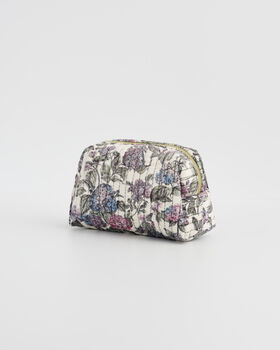 Hydrangea Small Quilted Makeup Bag, 2 of 6