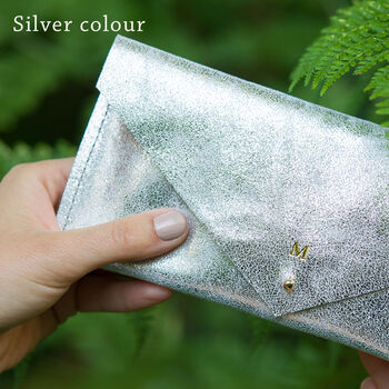 Personalised Gold Leather Card Holder, 2 of 12