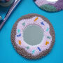 Punchneedle Doughnut Pocket Mirror, thumbnail 3 of 3