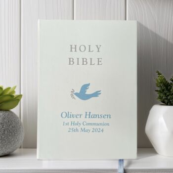 Personalised Christening Dove Bible, 2 of 4