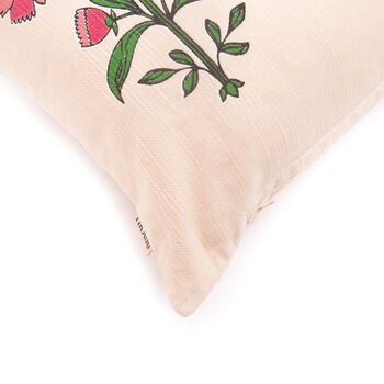 Nasrin Floral Pink Cushion Cover, 3 of 4