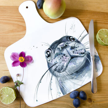 Inky Seal Chopping Board By Kate Moby | notonthehighstreet.com
