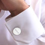Personalised Round Sterling Silver Cufflinks, thumbnail 1 of 6