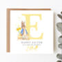 Personalised Easter Card Blue Bunny Splatter, thumbnail 4 of 4