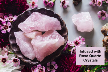 Aromatherapy Rose Soy Candle With Rose Quartz Crystals, 8 of 9