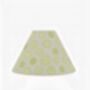 Hand Painted Linen Sustainable Lampshade Polka Dot, thumbnail 6 of 12