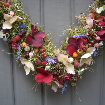 Vintage Floral Heart Wreath, 4 of 4