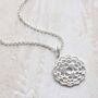 Sterling Silver Crown Chakra Pendant Necklace, thumbnail 3 of 7