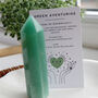 Green Aventurine Crystal Tower Gift With Crystal Card, thumbnail 8 of 10