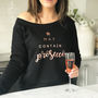 'May Contain Prosecco' Ladies Rose Gold Jumper, thumbnail 1 of 5