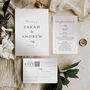 Leaf Wedding Invitations With Inserts Sample, thumbnail 1 of 7