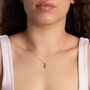 9ct Gold Diamond Set Heart Pendant Necklace With Ruby, thumbnail 1 of 3