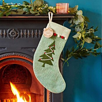 Personalised Felt Christmas Stocking, 7 of 7