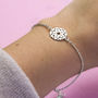 Sterling Silver Crown Chakra Bracelet, thumbnail 2 of 5