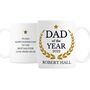 Personalised Dad Of The Year White Mug Gift, thumbnail 3 of 3
