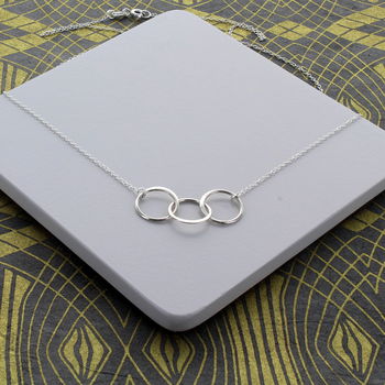 Triple Infinity Link Necklace, 2 of 3