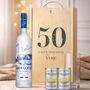 Personalised 50th Birthday Grey Goose Vodka Gift Set With Glass And Lemonade, thumbnail 1 of 8