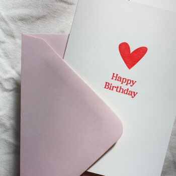 Happy Birthday Red Heart Card, 5 of 6