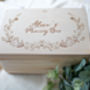 Personalised Memory Box With Floral Design, thumbnail 2 of 3