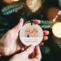 Personalised Igloo House Number Bauble Decoration, thumbnail 1 of 3
