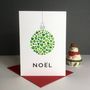'Noel Bauble Of Hearts' Christmas Card, thumbnail 2 of 2