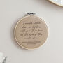 Special Lyric, Quote Or Vows Snippet Leather Third Anniversary Hoop, thumbnail 1 of 2