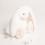 Blossom The Bunny White And Pink Soft Plush Toy, thumbnail 3 of 4