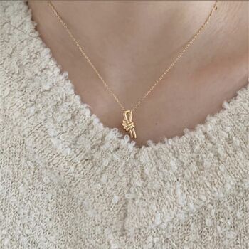Knot Of Friendship Pendant Necklace, 2 of 7