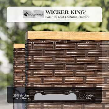199.1cm Wide L Shaped Premium All Weather Wicker Sofa, 8 of 10