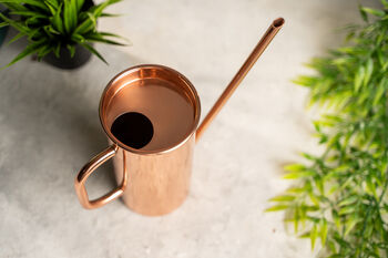 Handcrafted Solid Copper Watering Can, 2 of 4