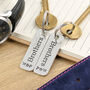 Brothers Gift Pair Of Personalised Keyrings, thumbnail 4 of 4