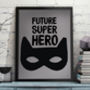 Future Superhero Print For Kids Room, thumbnail 1 of 2