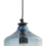 Blue Ombre Bubble Glass Pendant Lamp, thumbnail 2 of 2