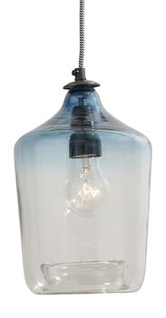 Blue Ombre Bubble Glass Pendant Lamp, 2 of 2
