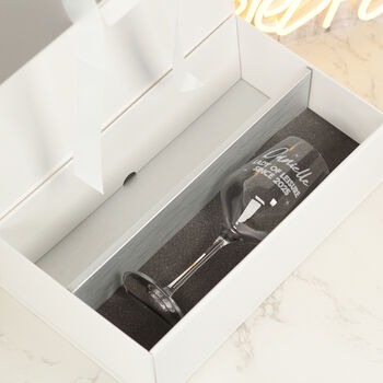 Retirement Wine Bottle Box And Glass Gift Set, 4 of 6