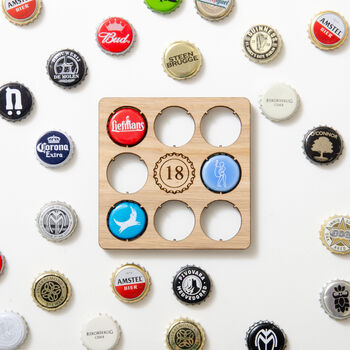 Personalised Number Beer Cap Coaster, 2 of 4