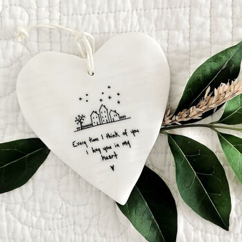 'Hug You In My Heart' Message Token Heart Hug Gift, 2 of 3