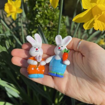 Easter Hand Blown Glass Bunny, 10 of 11